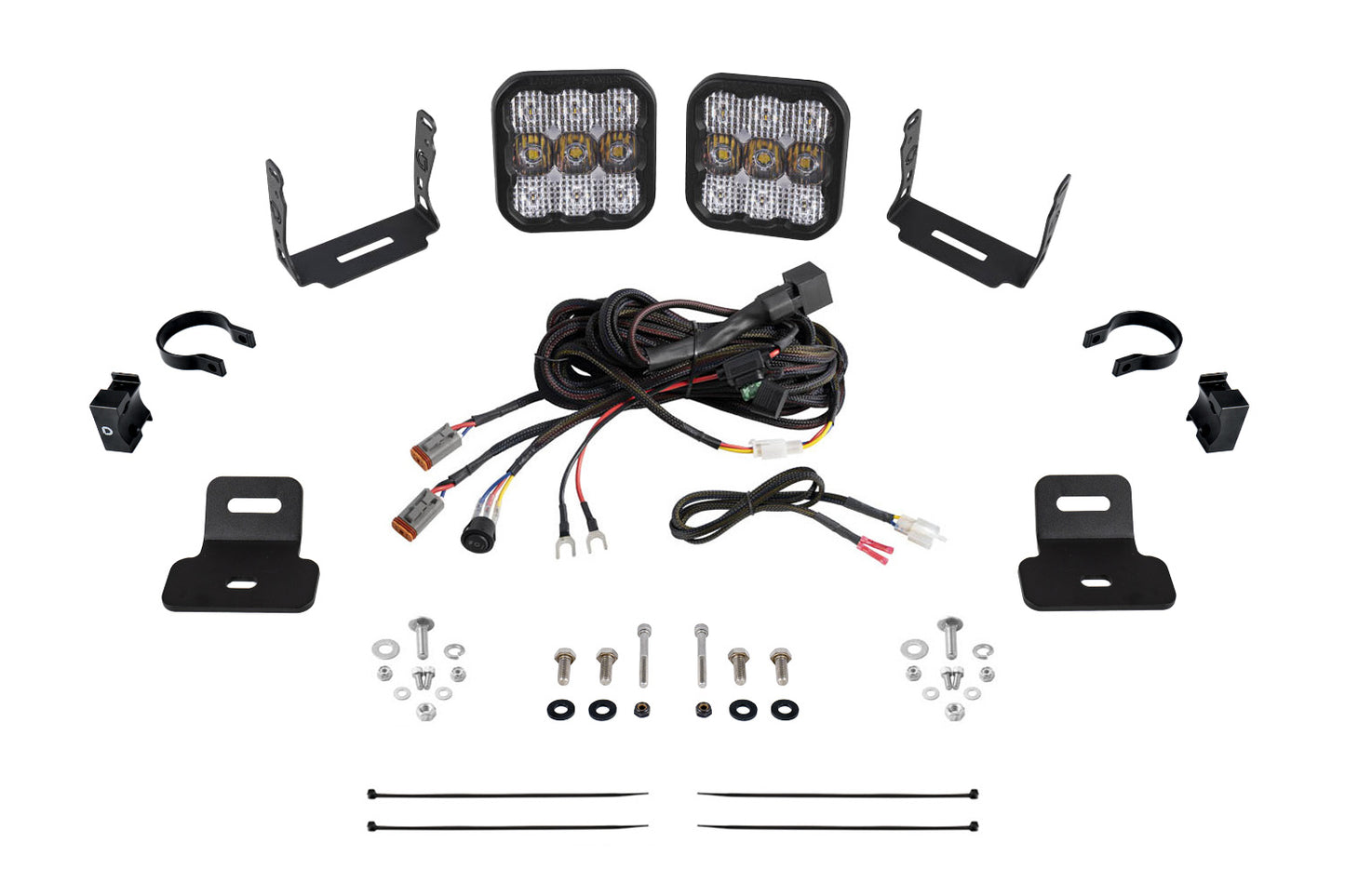 Diode Dynamics Stage Series Ditch Light Kit For 2017 2025 Can Am Maverick X3  Ss5 Pro White Combo - DD7870
