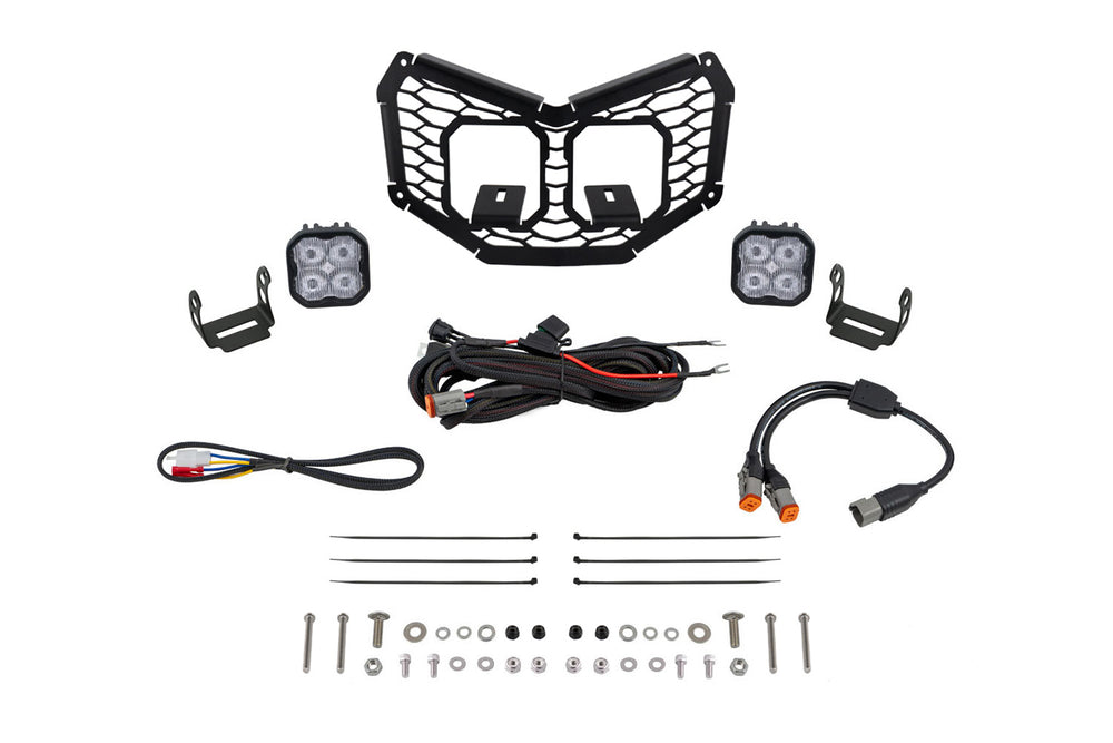 Diode Dynamics Stage Series Led Grille Kit For 2017 2025 Can Am Maverick X3  Sport White Fog - DD7880