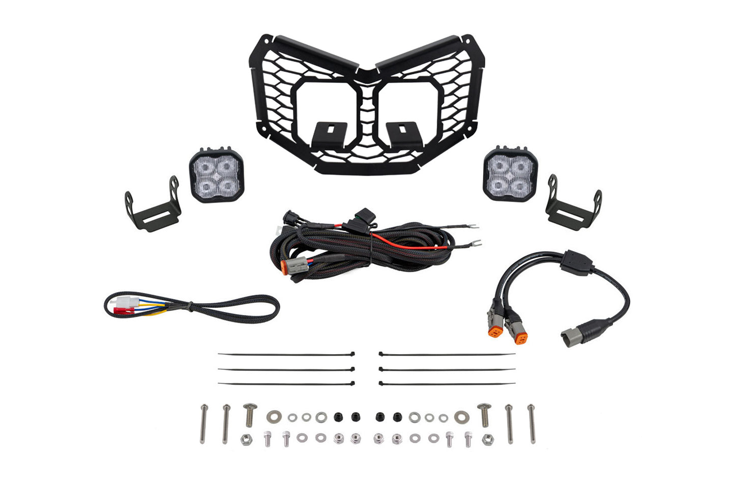 Diode Dynamics Stage Series Led Grille Kit For 2017 2025 Can Am Maverick X3  Sport White Fog - DD7880