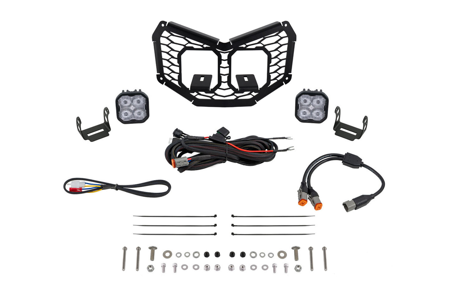 Diode Dynamics Stage Series Led Grille Kit For 2017 2025 Can Am Maverick X3  Pro White Fog - DD7884