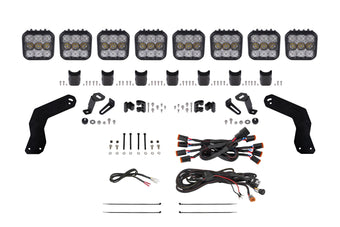 compare product Diode Dynamics Can Am Maverick X3 Ss5 Pro Cross Link Roof White Combo Lightbar Kit - DD7892