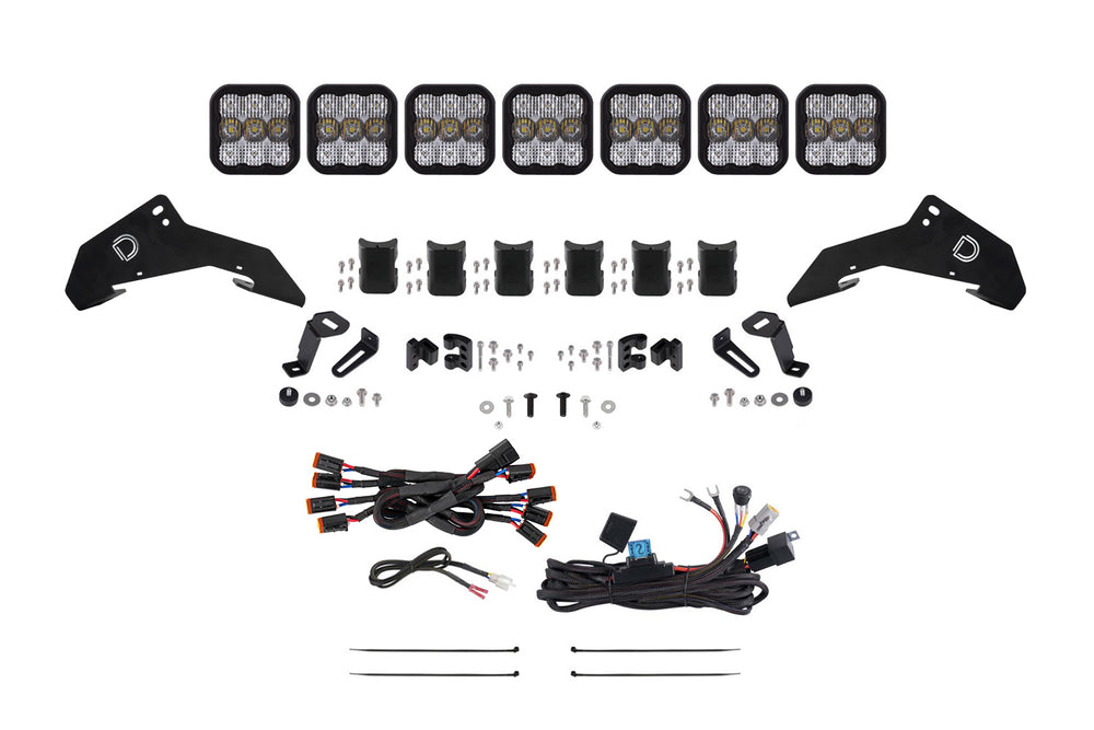 Diode Dynamics 2019 2024 Honda Talon Ss5 Sport Cross Link Roof White Combo Lightbar Kit - DD7917