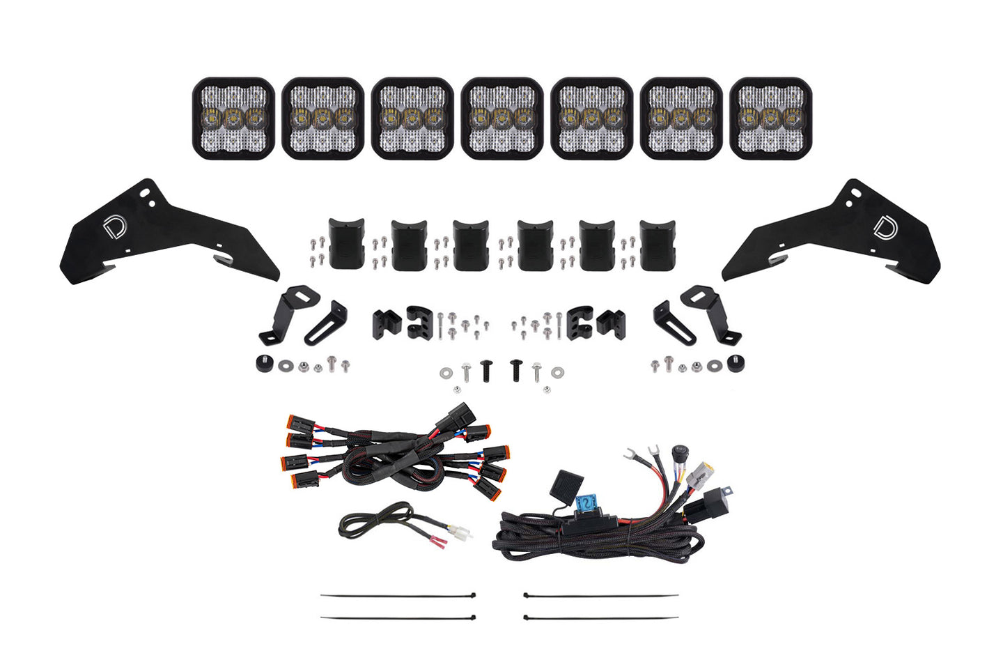 Diode Dynamics 2019 2024 Honda Talon Ss5 Pro Cross Link Roof White Combo Lightbar Kit - DD7919
