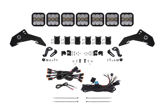 Diode Dynamics 2019 2024 Honda Talon Ss5 Pro Cross Link Roof White Combo Lightbar Kit - DD7919