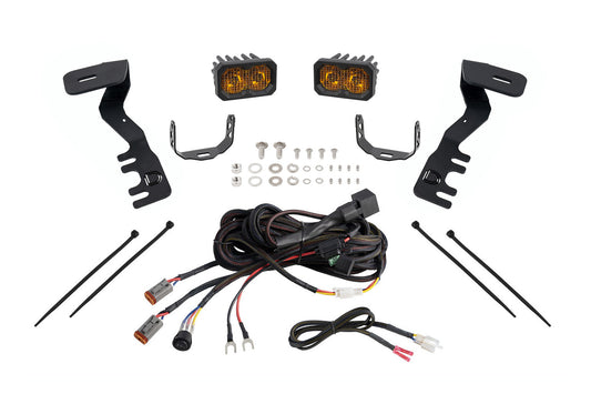 Diode Dynamics C2 2.0 Led Ditch Light Kit For Toyota Tacoma/4 Runner Sport Yellow Combo - DD7935