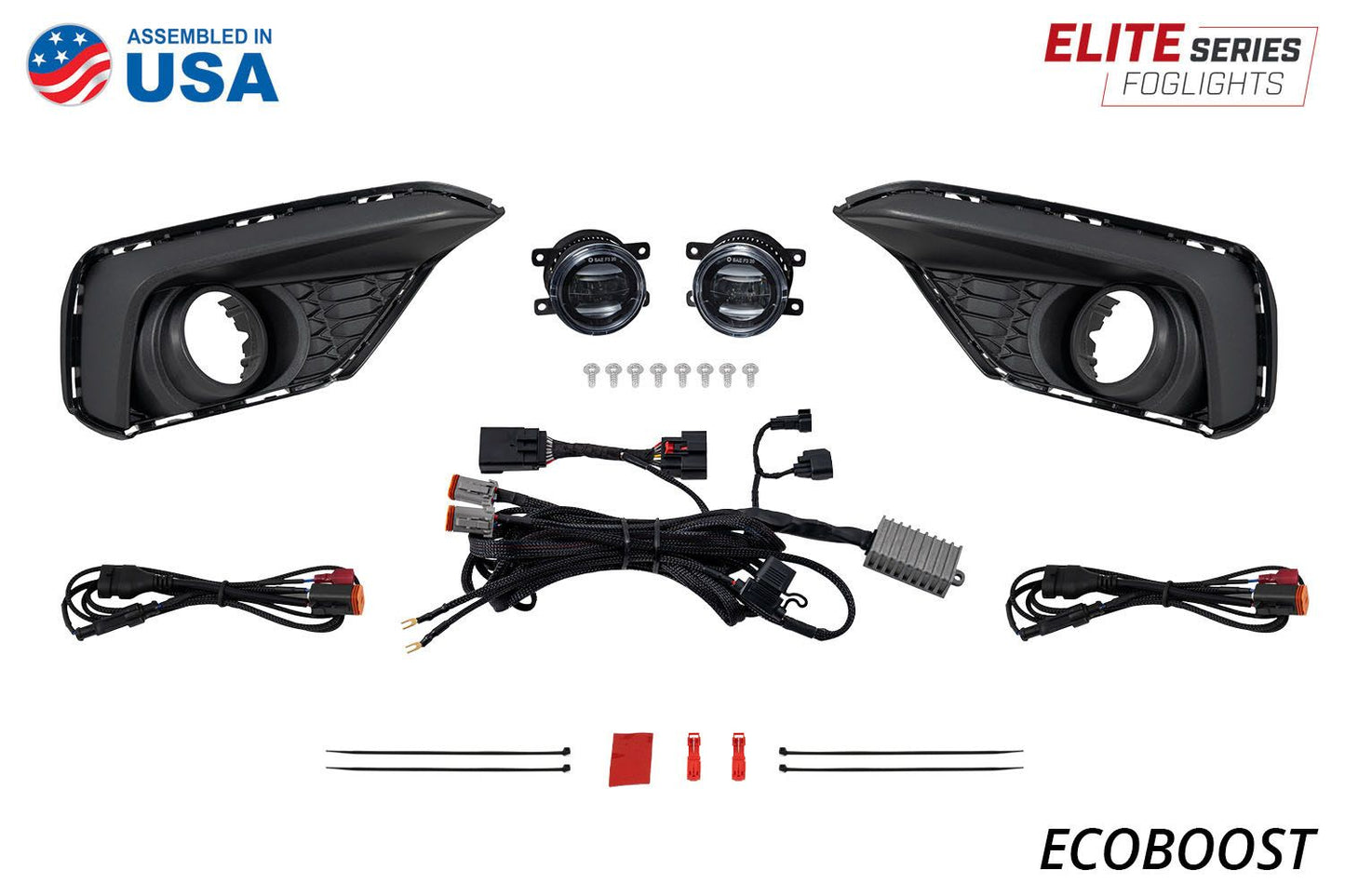 Diode Dynamics Elite Series Add On Fog Lamp Kit For 2024+ Ford Mustang Eco Boost  White - DD7959