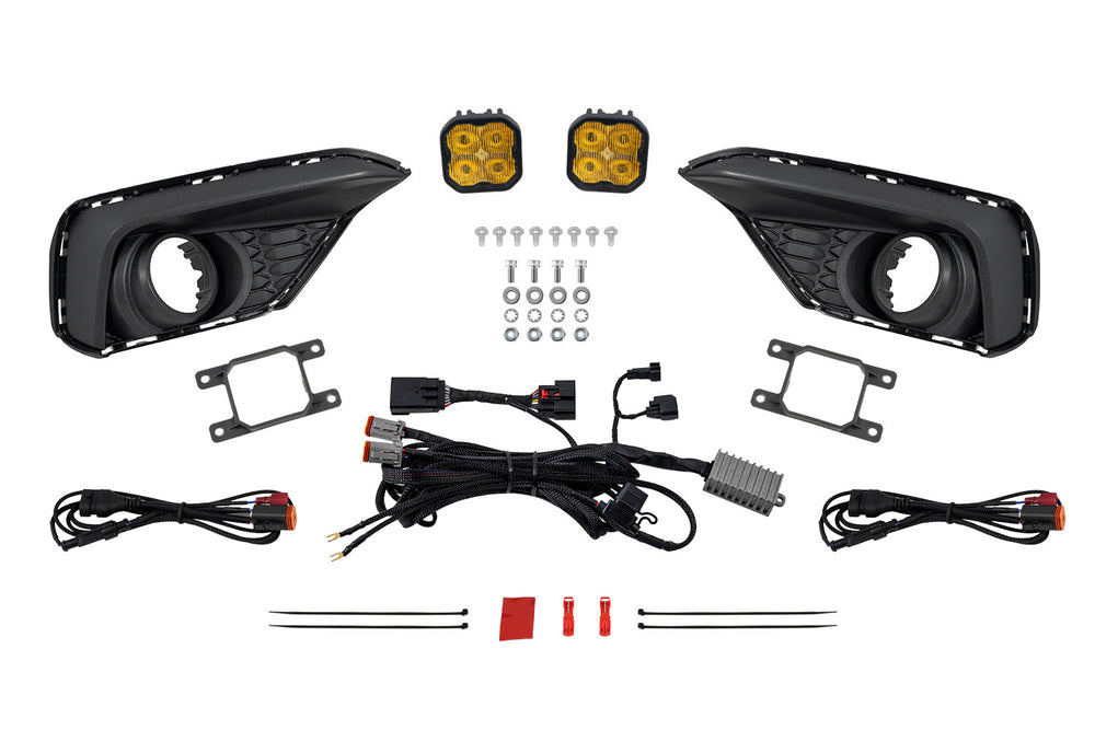 Diode Dynamics Ss3 Add On Fog Lamp Kit For 2024+ Ford Mustang Eco Boost  Yellow Sport - DD7962