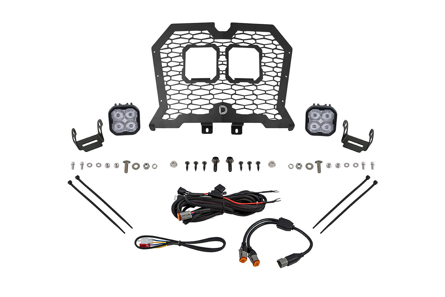 Diode Dynamics Stage Series Led Grille Kit For 2019 2024 Polaris Rzr Xp  Pro White Fog - DD8077
