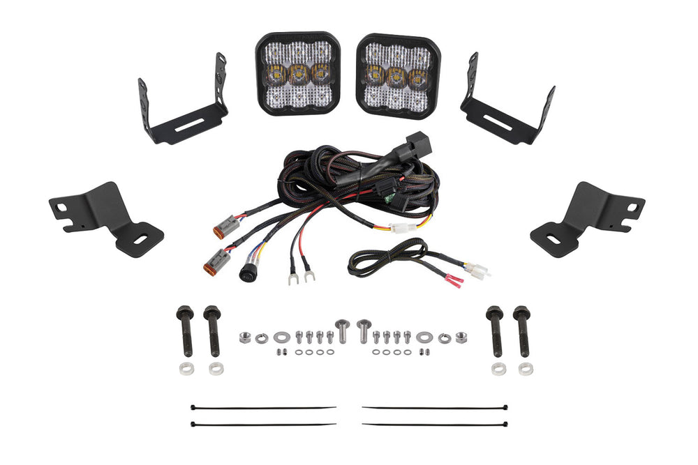 Diode Dynamics Stage Series Ditch Light Kit For 2019 2024 Polaris Rzr Xp  Ss5 Sport White Combo - DD8084