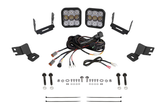Diode Dynamics Stage Series Ditch Light Kit For 2019 2024 Polaris Rzr Xp  Ss5 Sport White Combo - DD8084