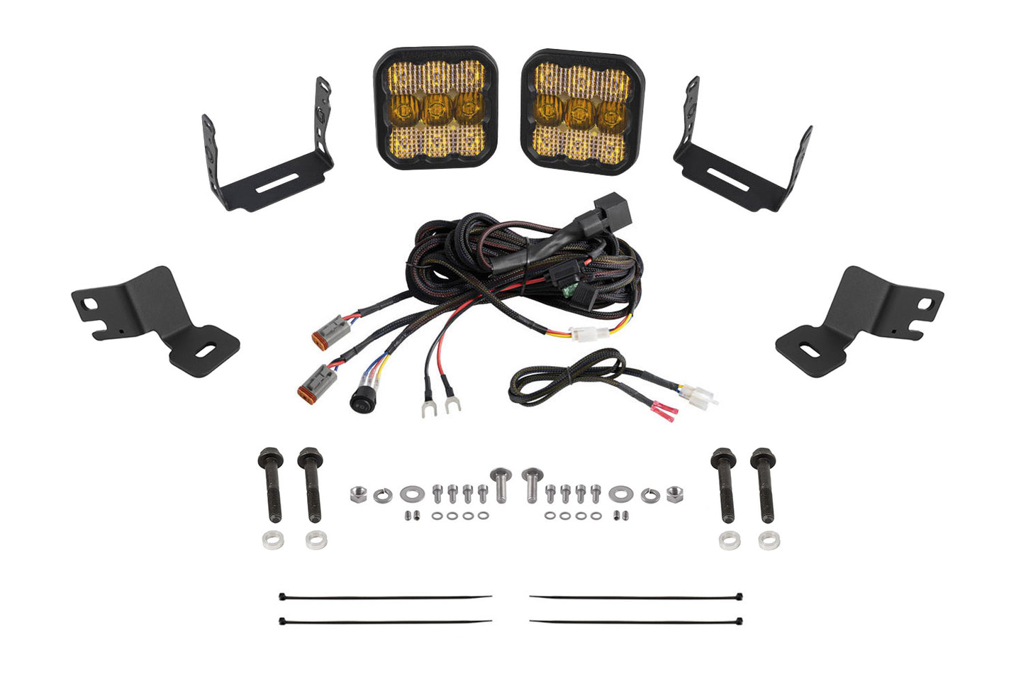 Diode Dynamics Stage Series Ditch Light Kit For 2019 2024 Polaris Rzr Xp  Ss5 Pro Yellow Combo - DD8087