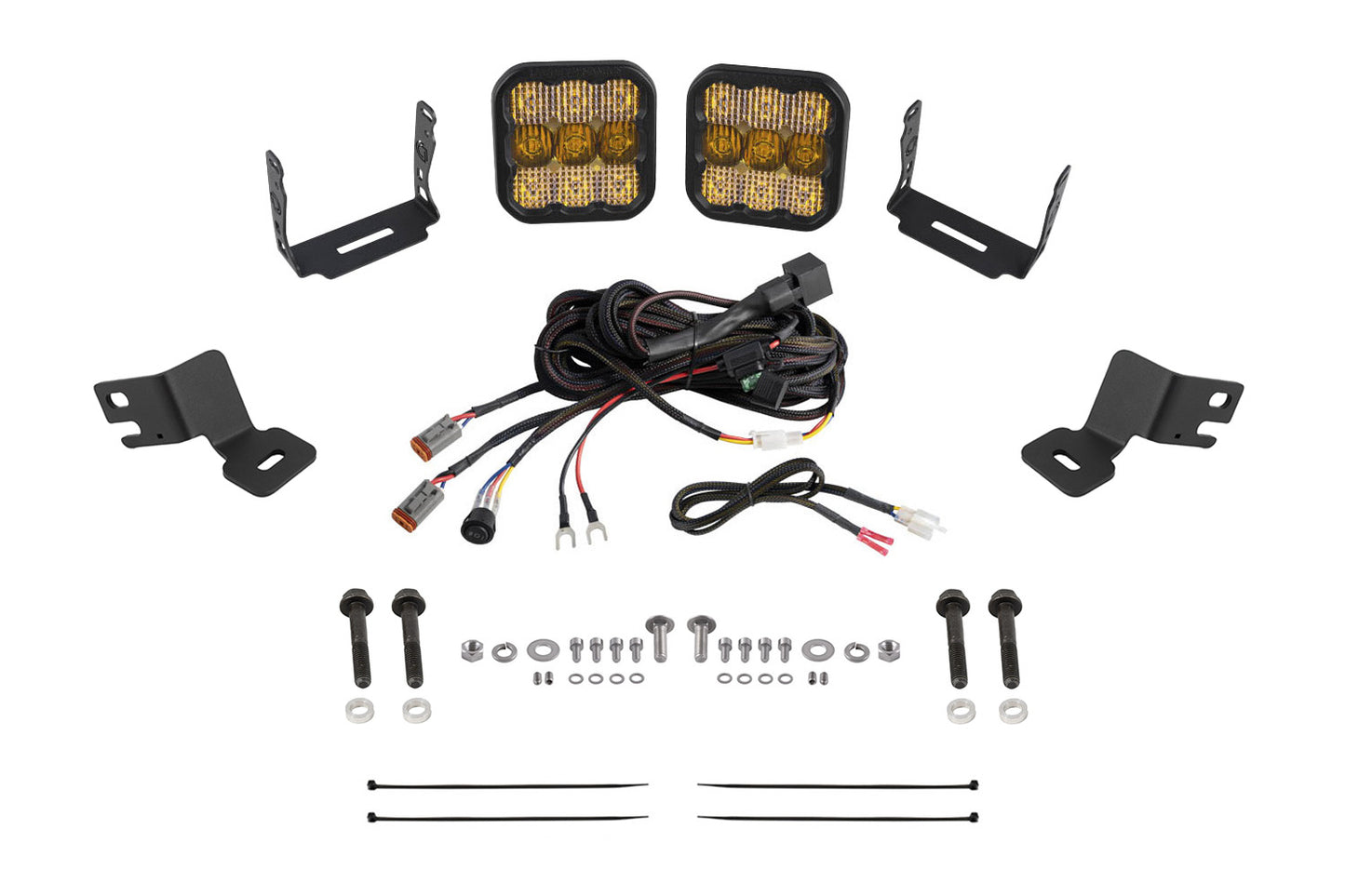 Diode Dynamics Stage Series Ditch Light Kit For 2019 2024 Polaris Rzr Xp  Ss5 Pro Yellow Combo - DD8087