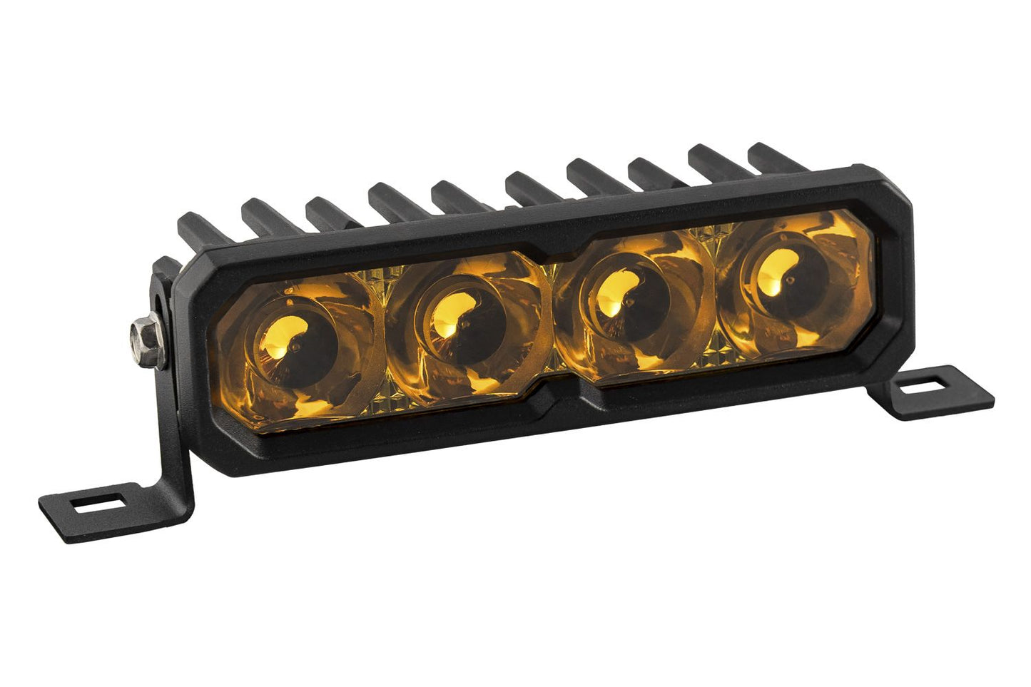 Diode Dynamics SS6 Yellow Stage Series LED Light Bar with Amber Backlight (Single)