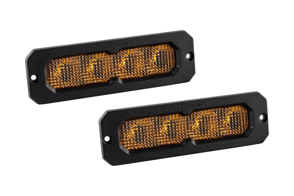 Diode Dynamics Ss6 Max Yellow Flood Flush Abl (Pair) - DD8177P