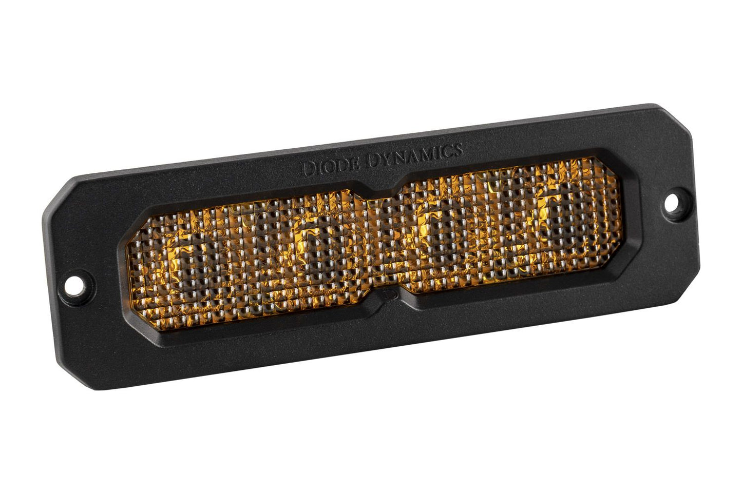 Diode Dynamics SS6 Yellow Flush Mount Stage Series LED Light Bar with Amber Backlight (Single)