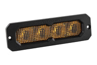 Diode Dynamics SS6 Yellow Flush Mount Stage Series LED Light Bar with Amber Backlight (Single)