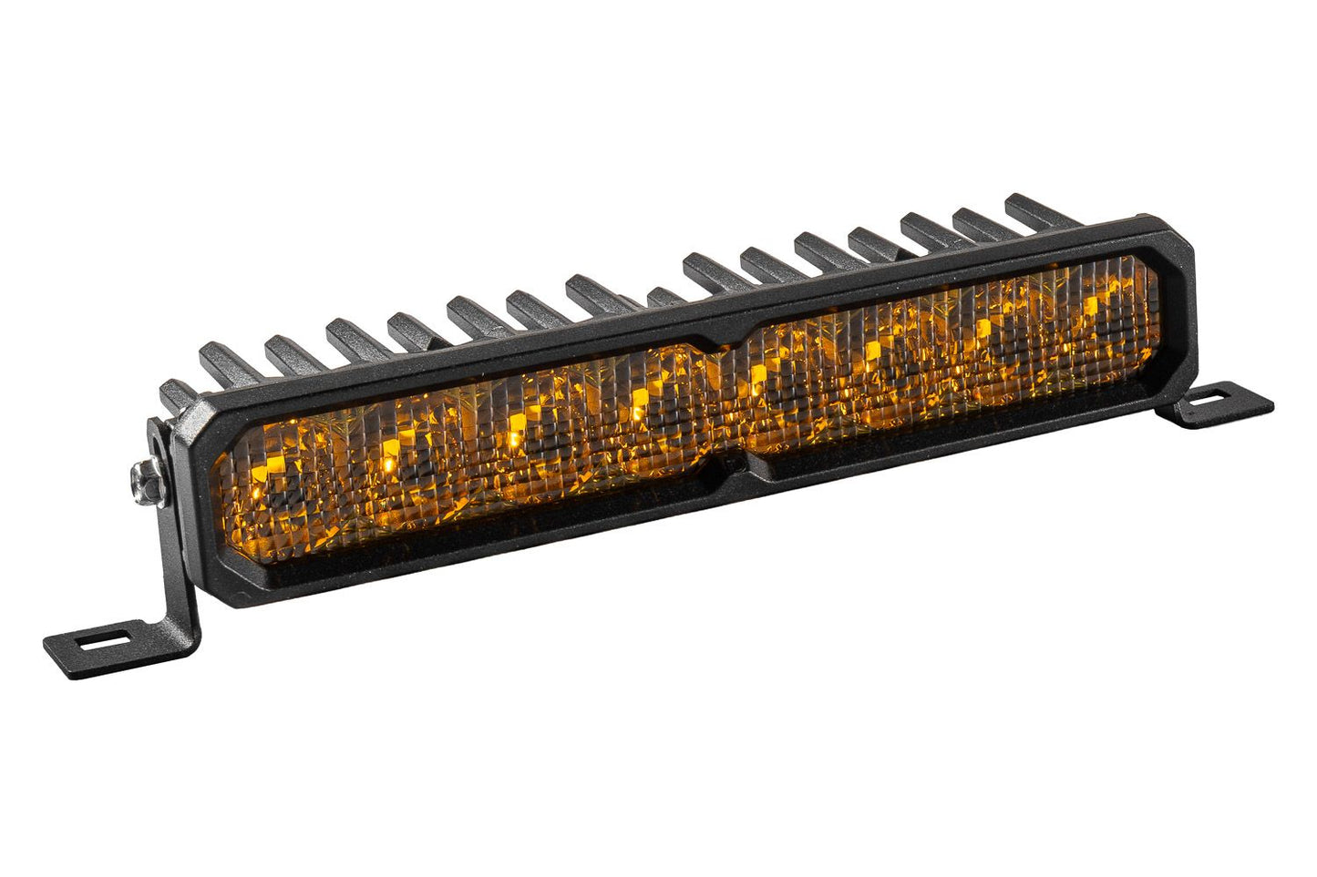 Diode Dynamics SS10 Yellow Stage Series LED Light Bar with Amber Backlight (Single)