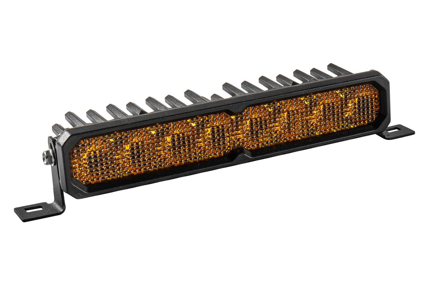 Diode Dynamics SS10 Yellow Stage Series LED Light Bar with Amber Backlight (Single)