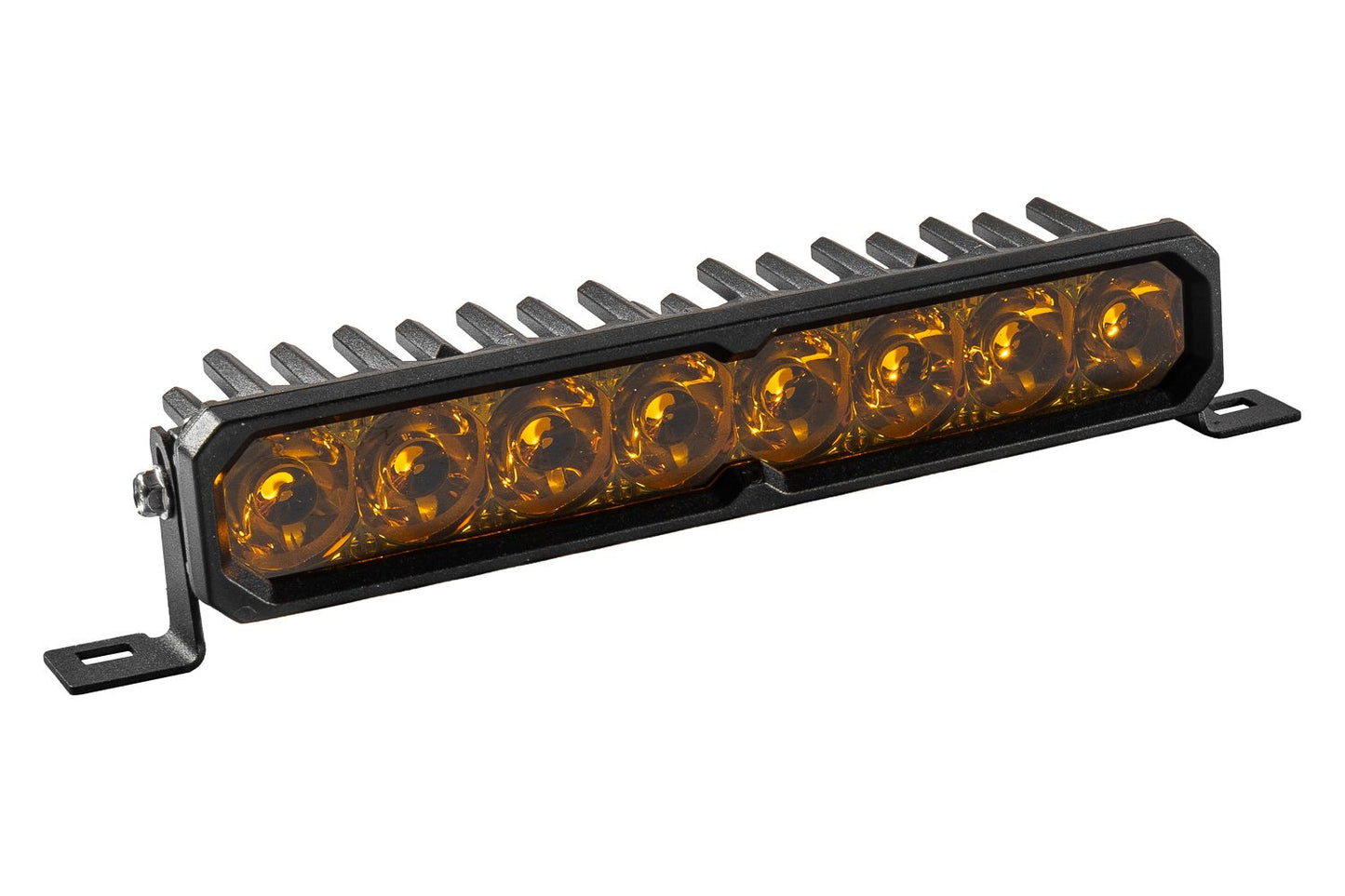 Diode Dynamics SS10 Yellow Stage Series LED Light Bar with Amber Backlight (Single)