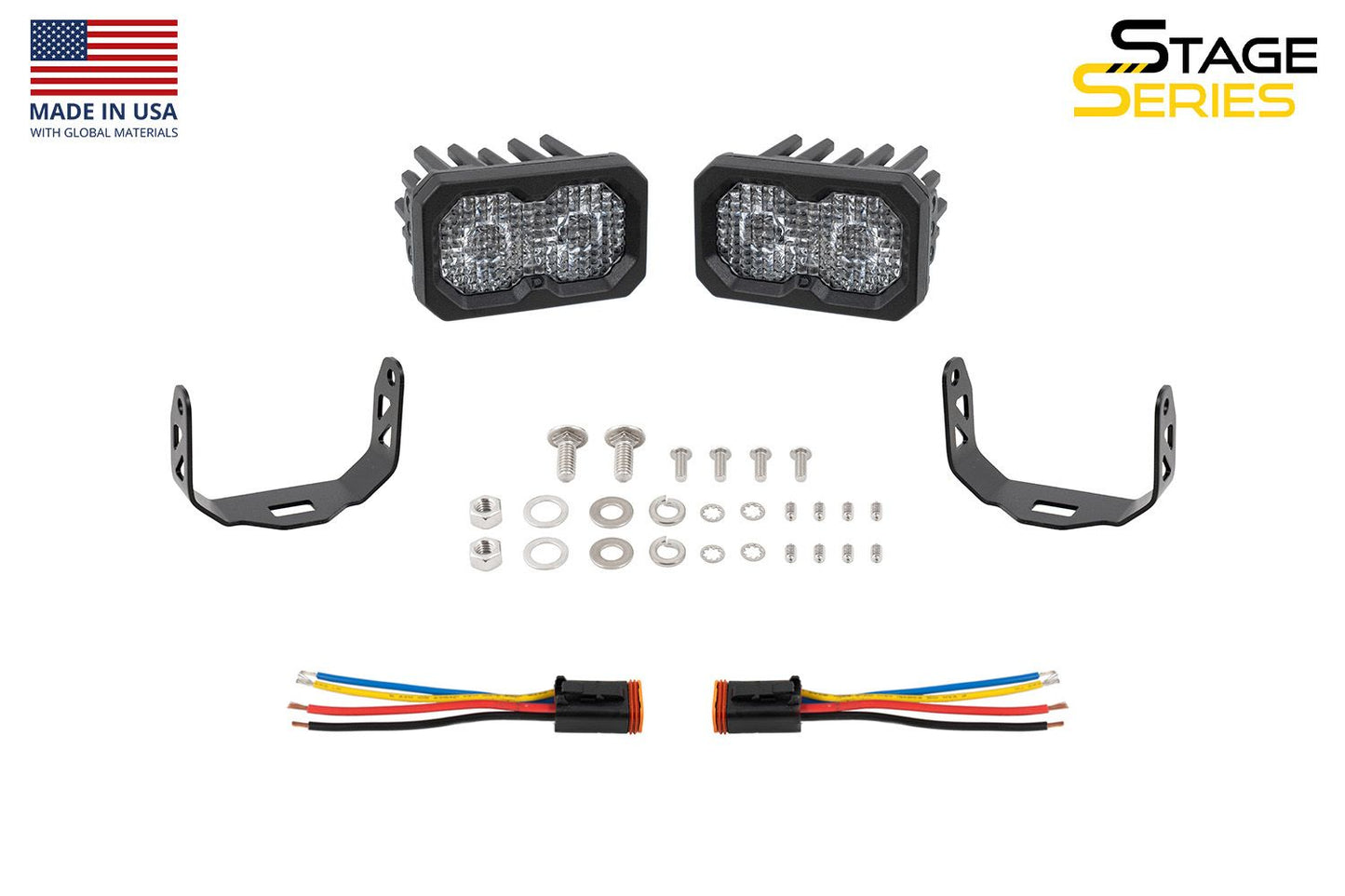 Diode Dynamics C2R 2” White Flood LED Pods (Pair) – DD8450P