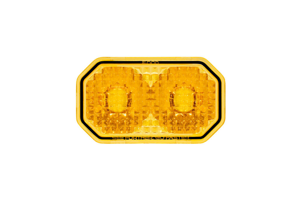 Diode Dynamics C2 2.0 Lens Flood Yellow - DD8549