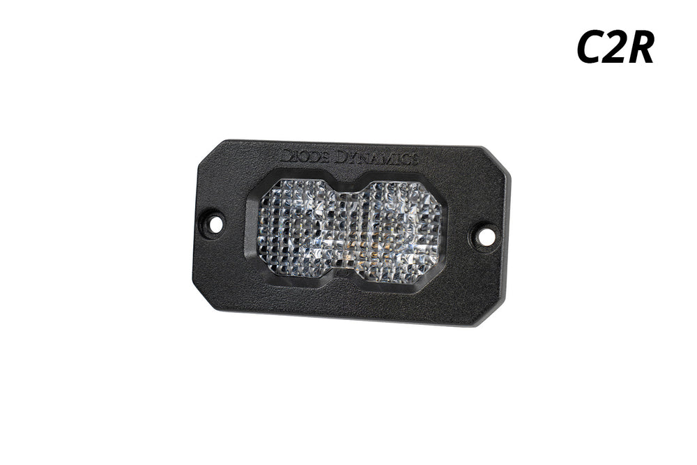 Diode Dynamics C2 R White Flood Flush Mount Led Pod (One) - DD8573S