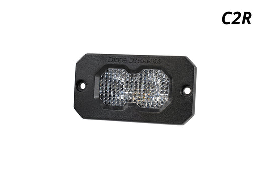 Diode Dynamics C2 R White Flood Flush Mount Led Pod (One) - DD8573S