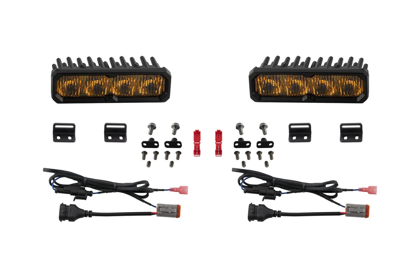 Diode Dynamics Toyota Tundra (2022–2026) Toyota Sequoia (2023-2026) SS6 LED Fog Light Kit | Stage Series SAE Fog Lights with Amber Backlight