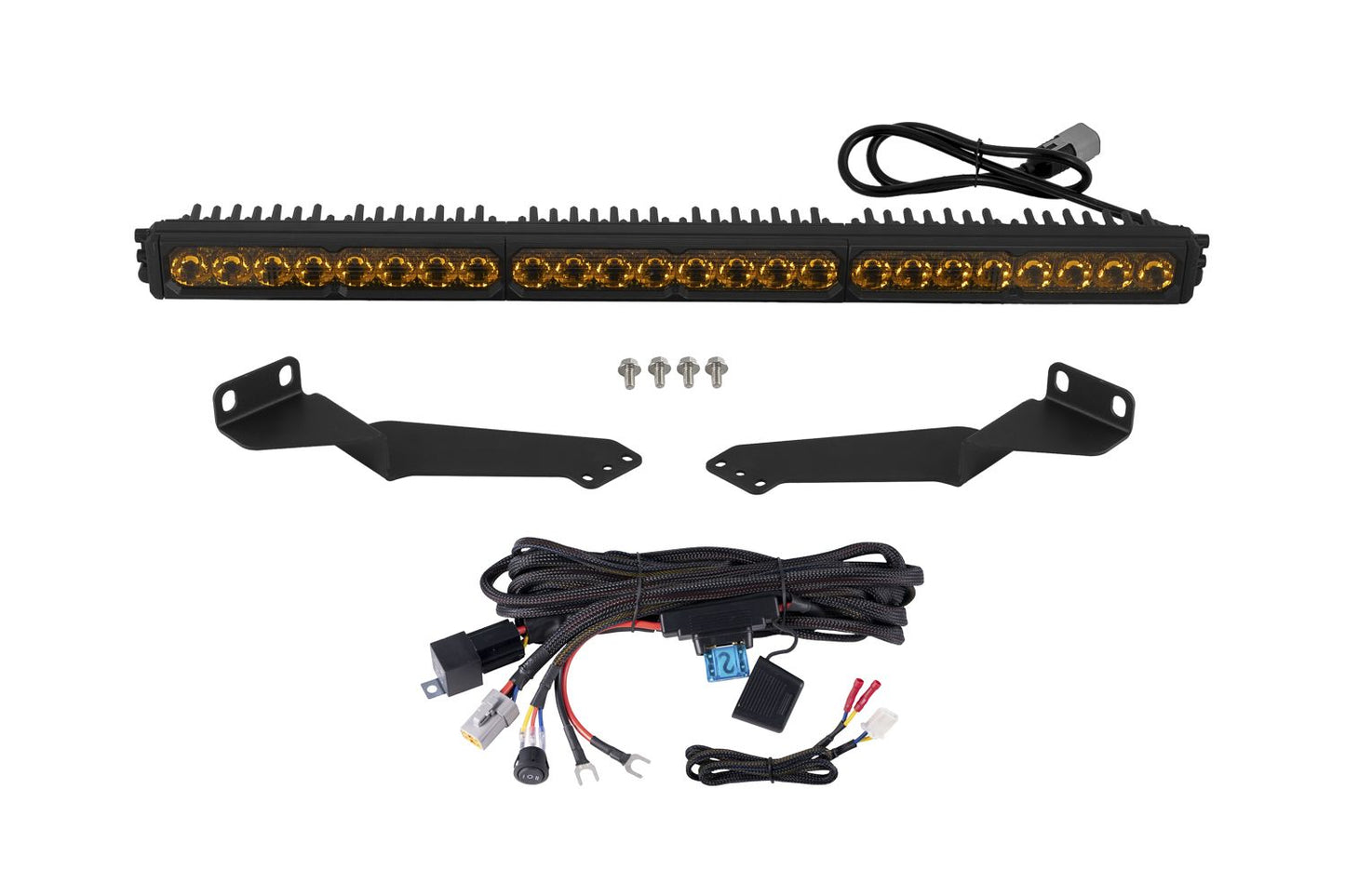 Diode Dynamics 2016-2023 Toyota Tacoma Stealth 30” LED Light Bar Kit | Behind Grille Mount