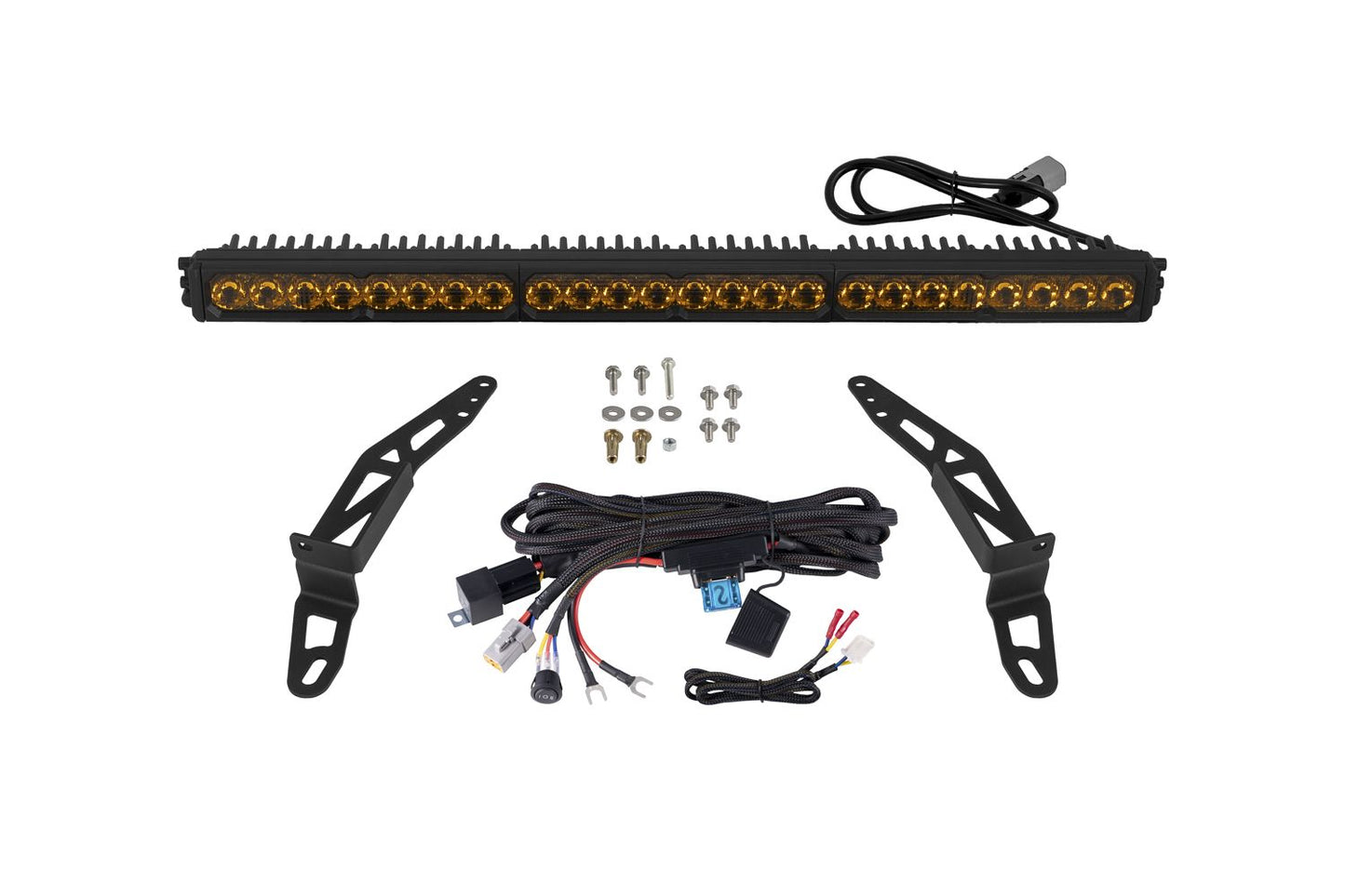 Diode Dynamics Jeep 2018-2026 Jeep Wrangler JL and 2020-2026 Jeep Gladiator Gr Stealth 30-Inch LED Light Bar Kit
