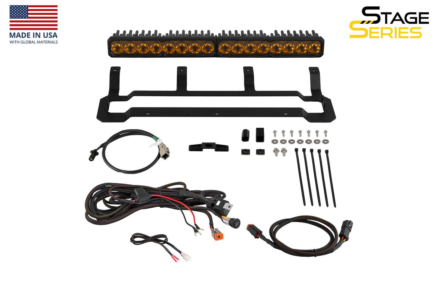 Diode Dynamics 2025+ Toyota 4Runner TRD Pro Grille SS20 LED Light Bar Kit