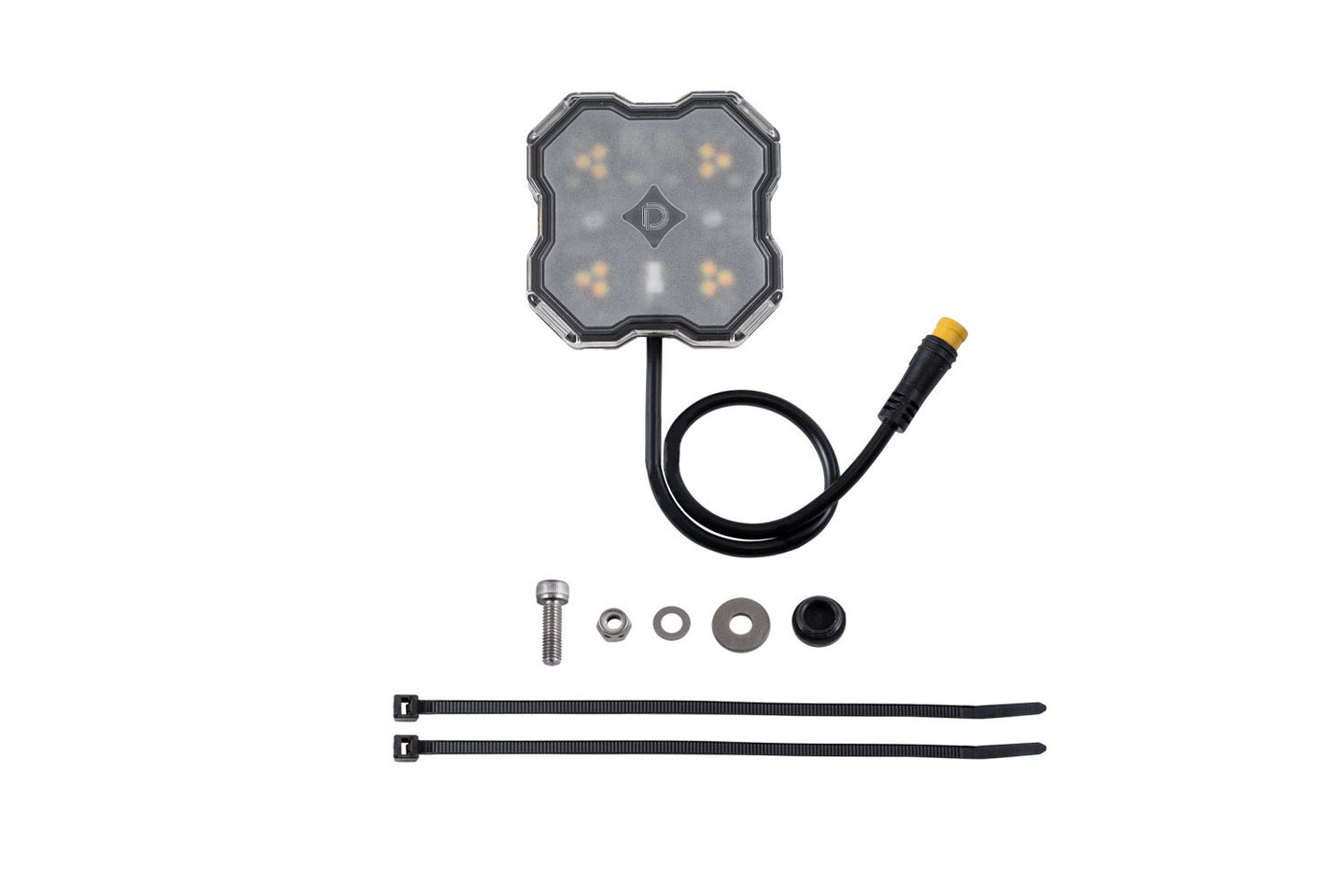 Diode Dynamics Stage Series LED Rock Light single - white amber