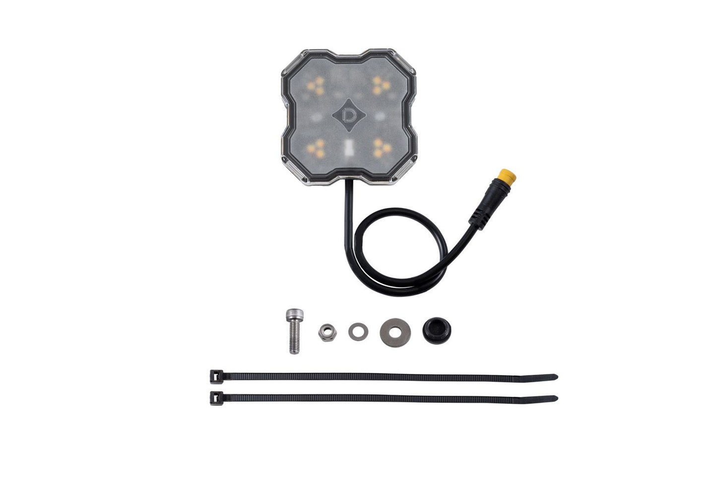 Diode Dynamics Stage Series LED Rock Light single - white amber