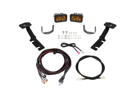 Diode Dynamics C2 2.0 Led Ditch Light Kit For Toyota Rav4  Pro Yellow Combo - DD8806