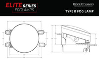 Diode Dynamics Elite Series Type B LED Fog Lamps – White, Yellow & Dual Color