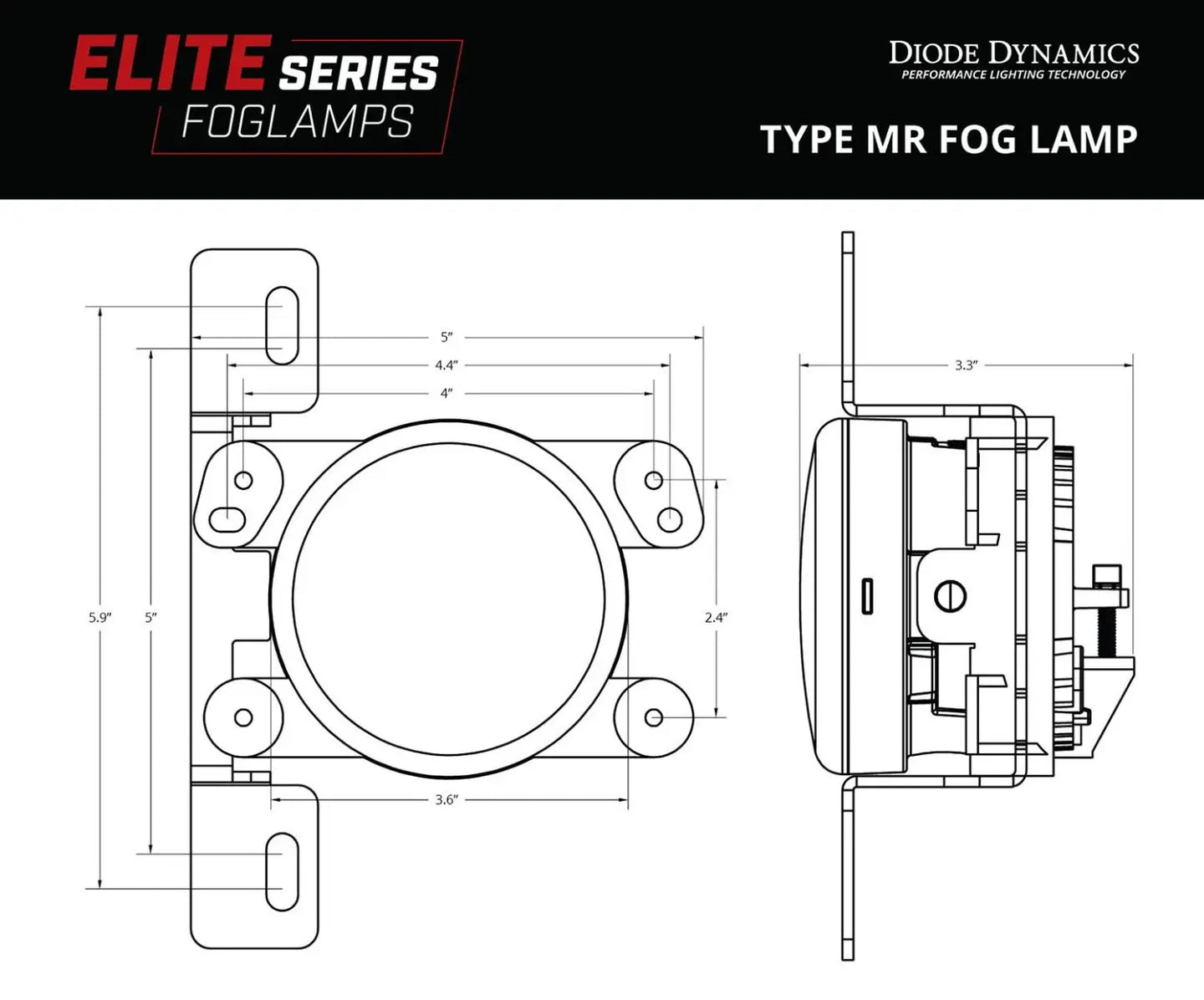 Diode Dynamics Elite Series Type MR Fog Lamps (pair) Diode Dynamics