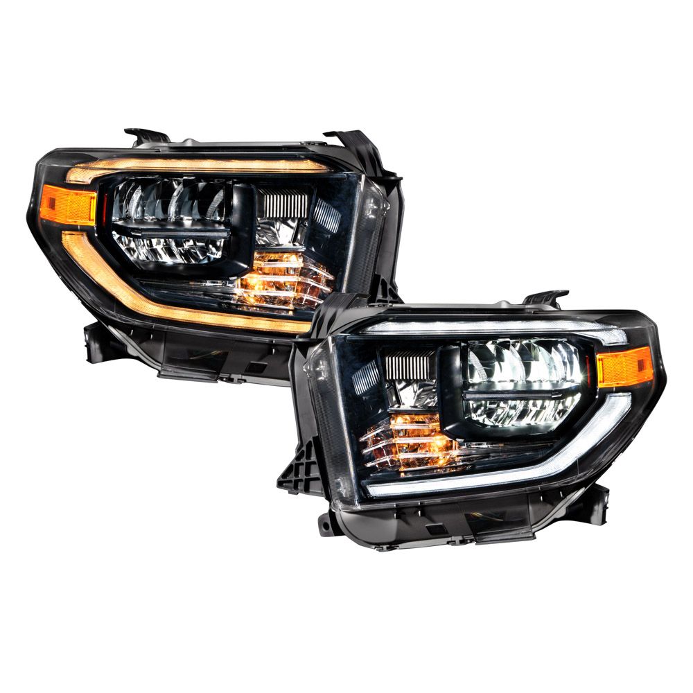 Form Lighting OEM-Style LED Headlights for 2014-2021 Toyota Tundra | Sequential Turn Signals, LED DRL &amp; Plug-and-Play Upgrade