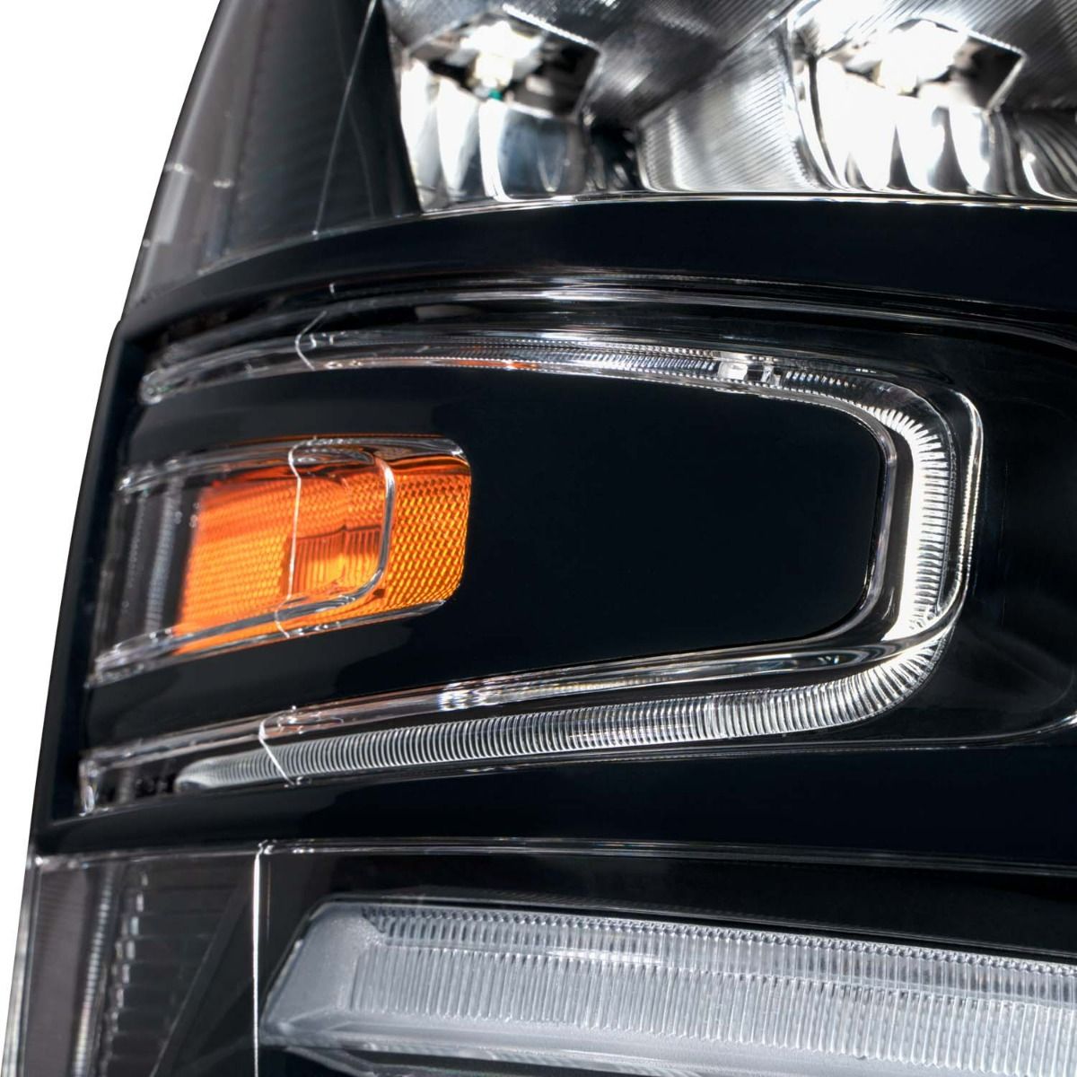 2007–2013 Chevrolet Silverado Full LED Reflector Headlights with Sequential Turn Signals & White DRL (Pair) | Form Lighting