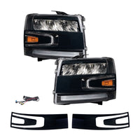 2007–2013 Chevrolet Silverado Full LED Reflector Headlights with Sequential Turn Signals & White DRL (Pair) | Form Lighting