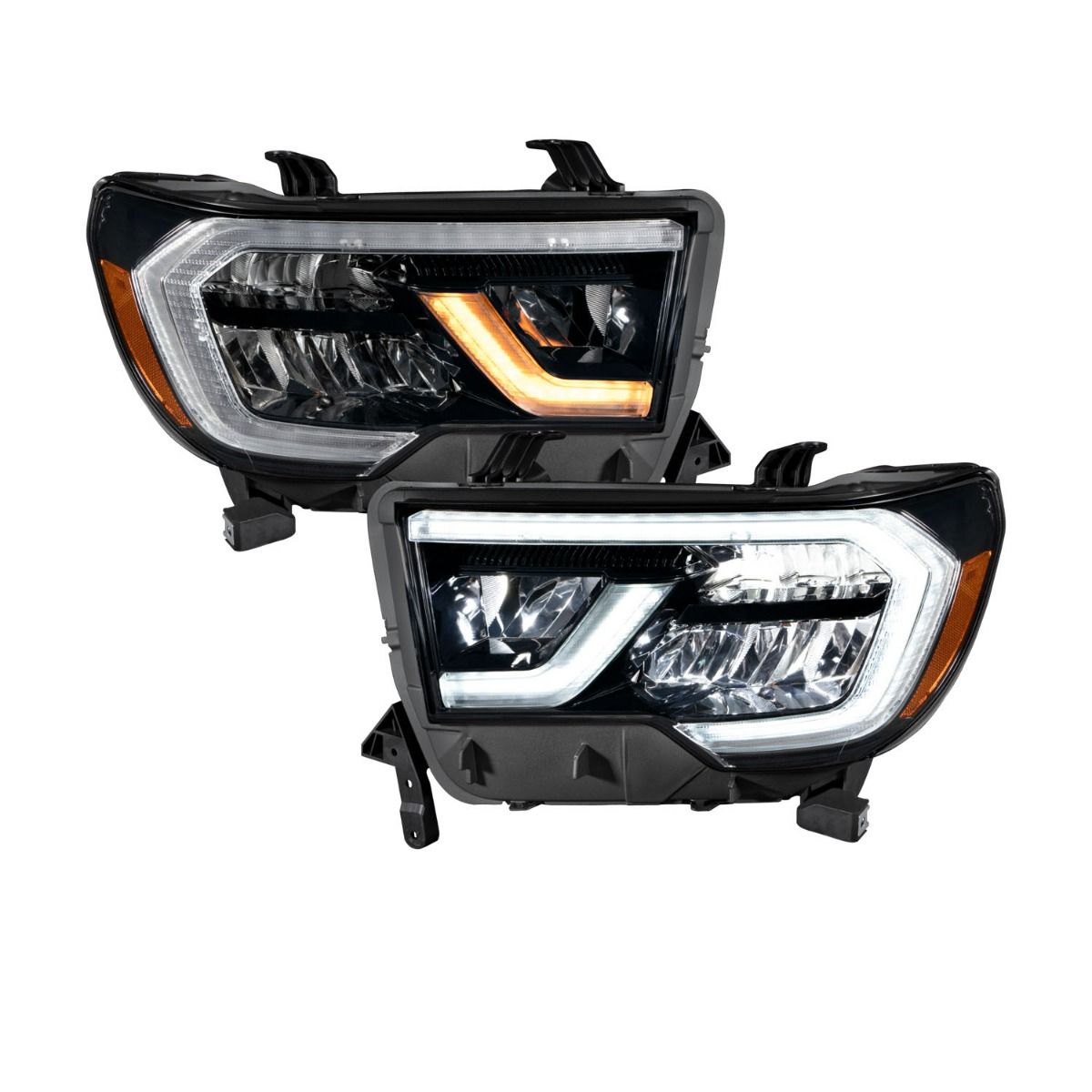 Form Lighting LED Headlights for 2007-2013 Toyota Tundra and 2008-2017 Toyota Sequoia | Full LED Upgrade with Sequential Turn Signals & DRL | Plug-and-Play