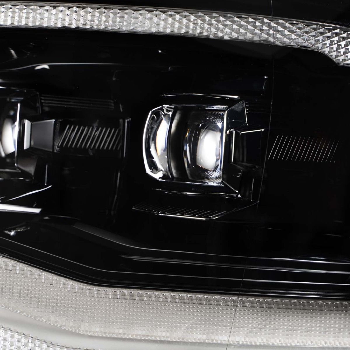 Form Lighting LED Projector Headlights for 2009–2024 Ram 1500, 2009-2018 Ram 2500 & 3500 (Pair) – Dual Bi-LED Projectors, Sequential Turn Signals & Startup Sequence