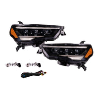 Form Lighting Sequential LED Headlights for 2014-2024 Toyota 4Runner | Triple Projector, White/Amber DRL & Plug-and-Play