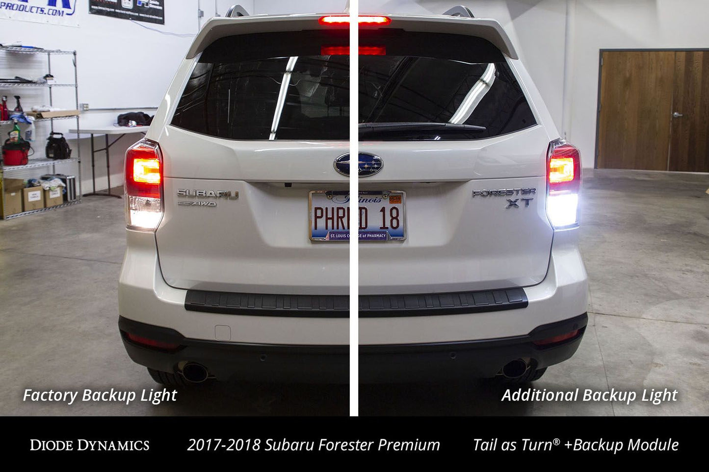 Diode Dynamics Tail as Turn® +Backup Module (USDM) for 2017-2018 Subaru Forester Premium Tail Light Rear Turn Signal Backup Lights