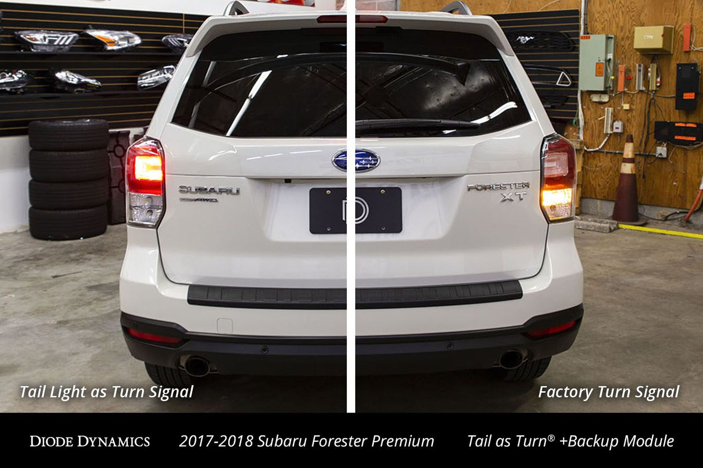 Diode Dynamics Tail as Turn® +Backup Module (USDM) for 2017-2018 Subaru Forester Premium Tail Light Rear Turn Signal Backup Lights
