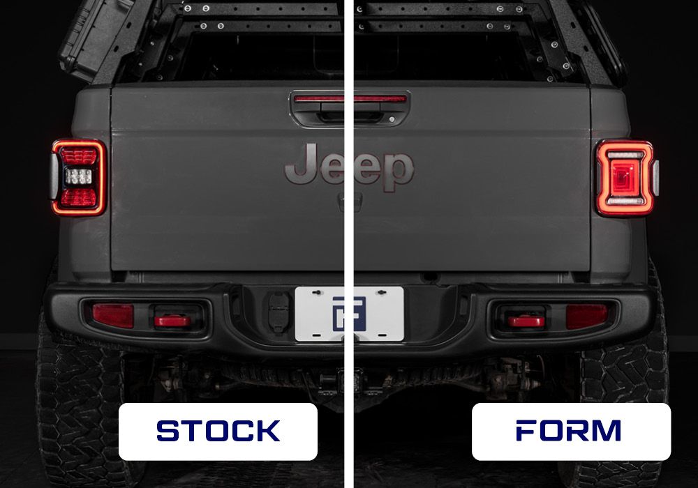 Form Lighting LED Tail Lights for 2020–2026 Jeep Gladiator | Sequential LED (Pair)