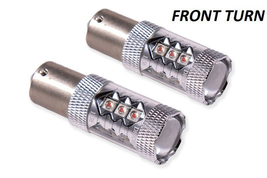 Diode Dynamics Front Turn Signal LEDs for 1995-2000 Toyota Tacoma - 1156 Amber - Pair
