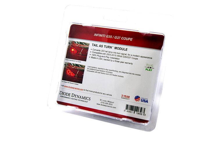 Diode Dynamics Tail As Turn® Kit For 2003-2013 Infiniti G35/G37/Q60 Coupe Tail Light Rear Turn Signal