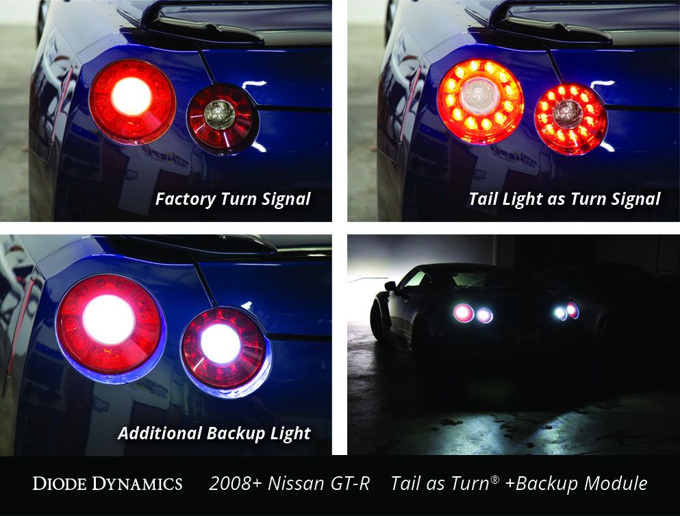 Diode Dynamics 2009-2023 Nissan GT-R Tail as Turn® +Backup Module (USDM)