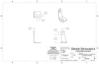 Diode Dynamics Stage Series LED Light Bar Universal Bracket Kit