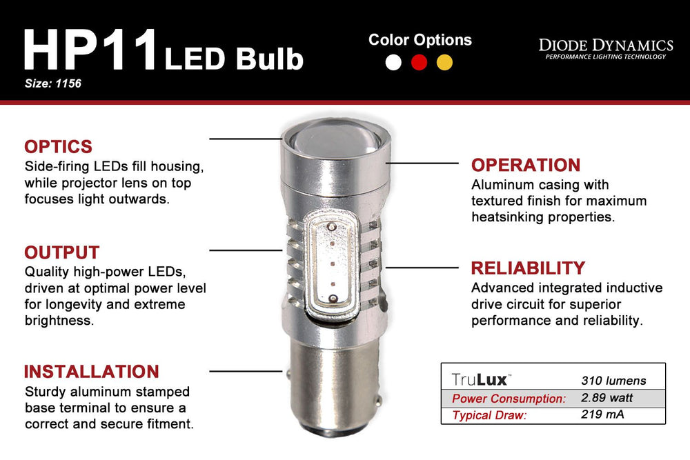 Diode Dynamics 1156 HP11 Turn Signal LED Bulbs